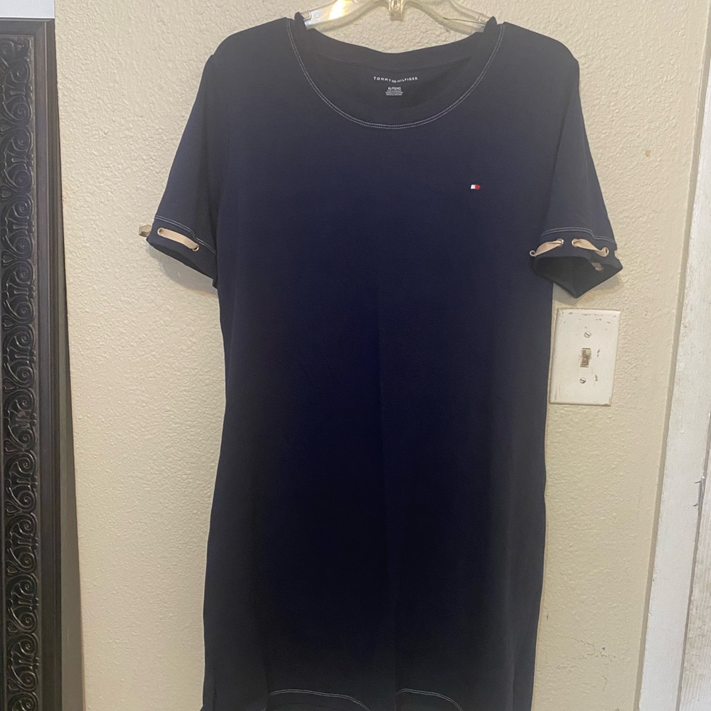 Tommy Hilfiger Dark Blue Crew Neck Top